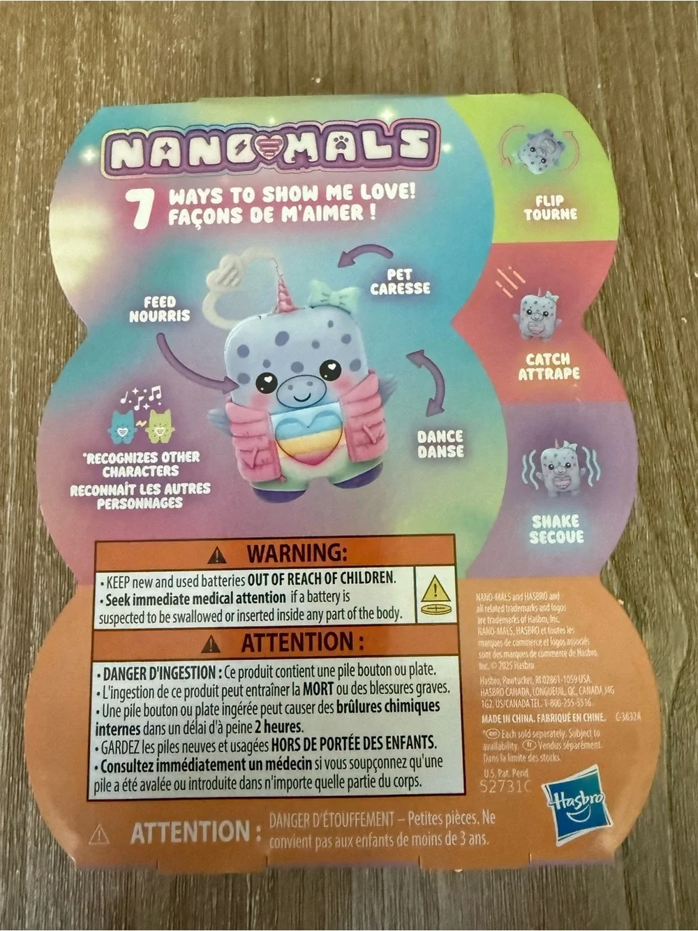 Hasbro Nano-Mals Blubby the Narwhal Electronic Fidget Pet toy gift NEW!